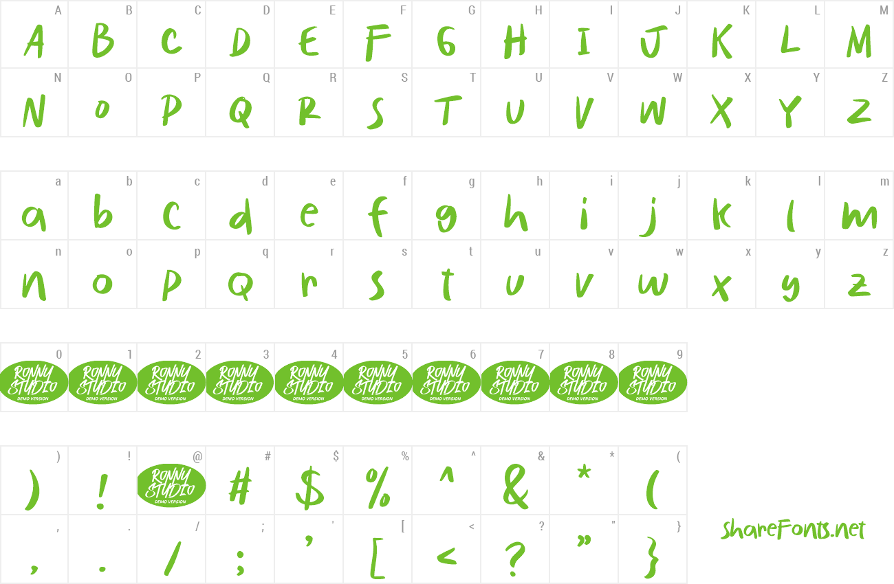 Font Tulisan Ngawur preview